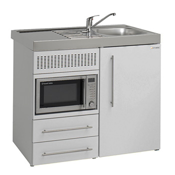 1000mm Commercial Silver Mini Kitchen without Hob